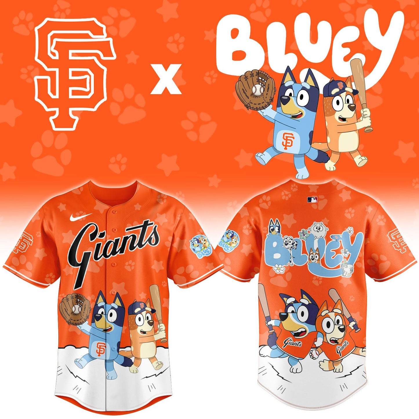 MLB x SF Bluey Baseball Jersey HLP HLPHUONG