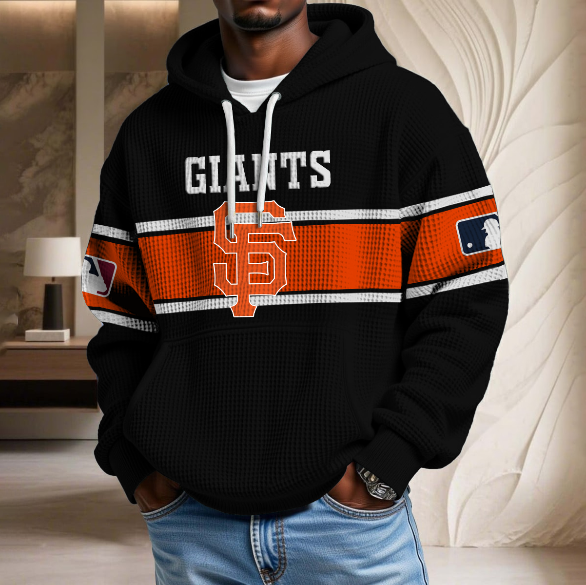 MLB x SF Waffle Hoodie HLP HLPHUONG