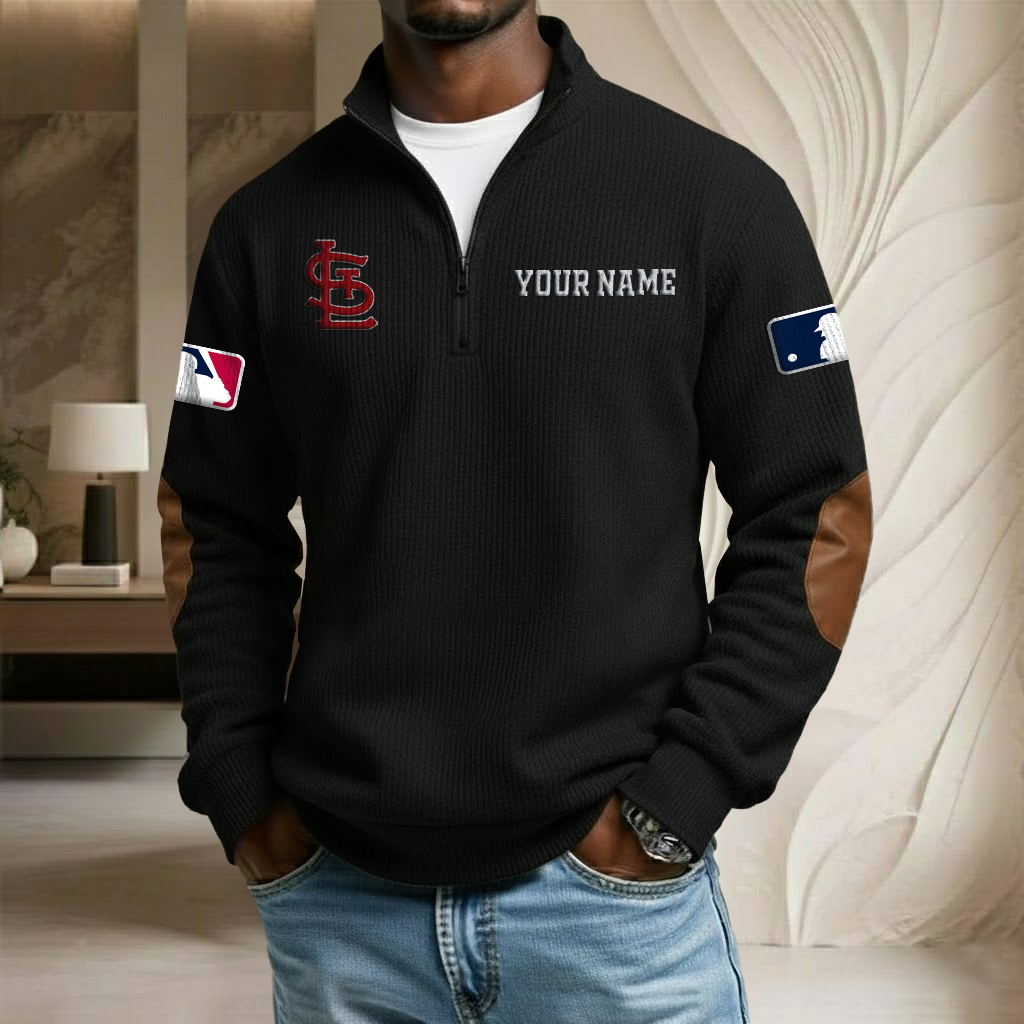 MLB x SL Custom Name Stand Collar Half-zip Sweatshirt HLP HLPHUONG