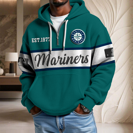 MLB x SM EST Waffle Half Zip Hoodie HLP HLPHUONG