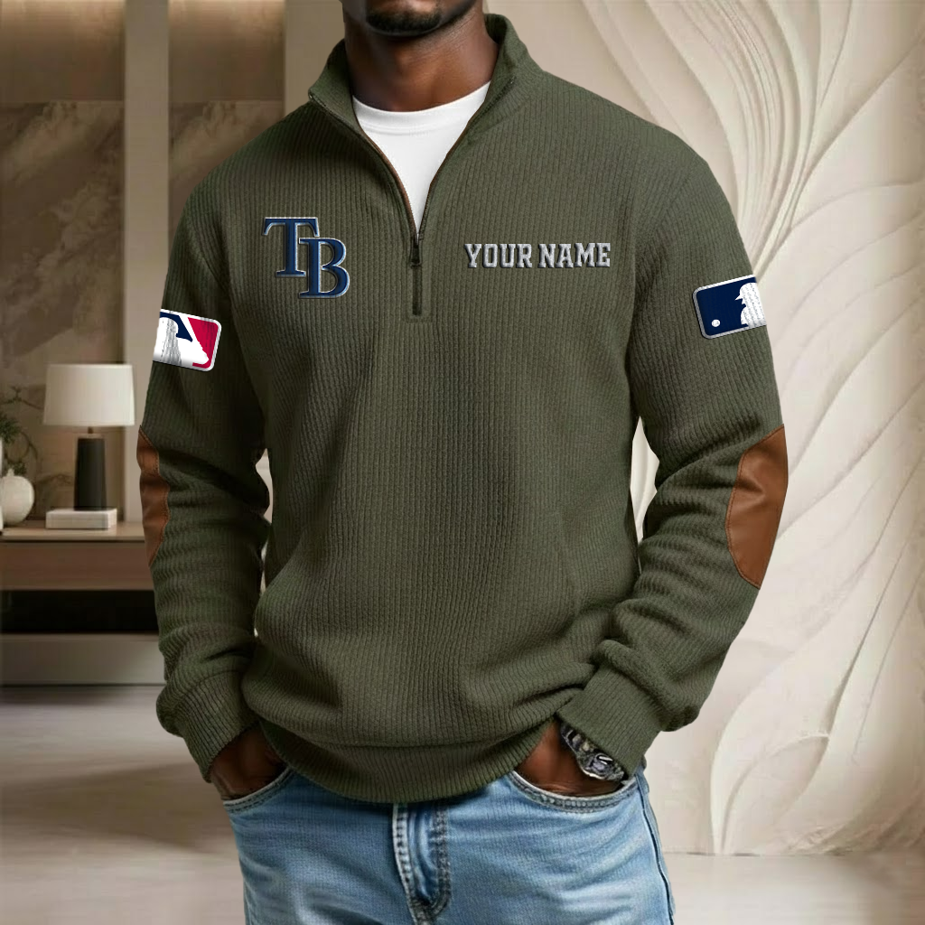 MLB x TBR Custom Name Stand Collar Half-zip Sweatshirt HLP HLPHUONG