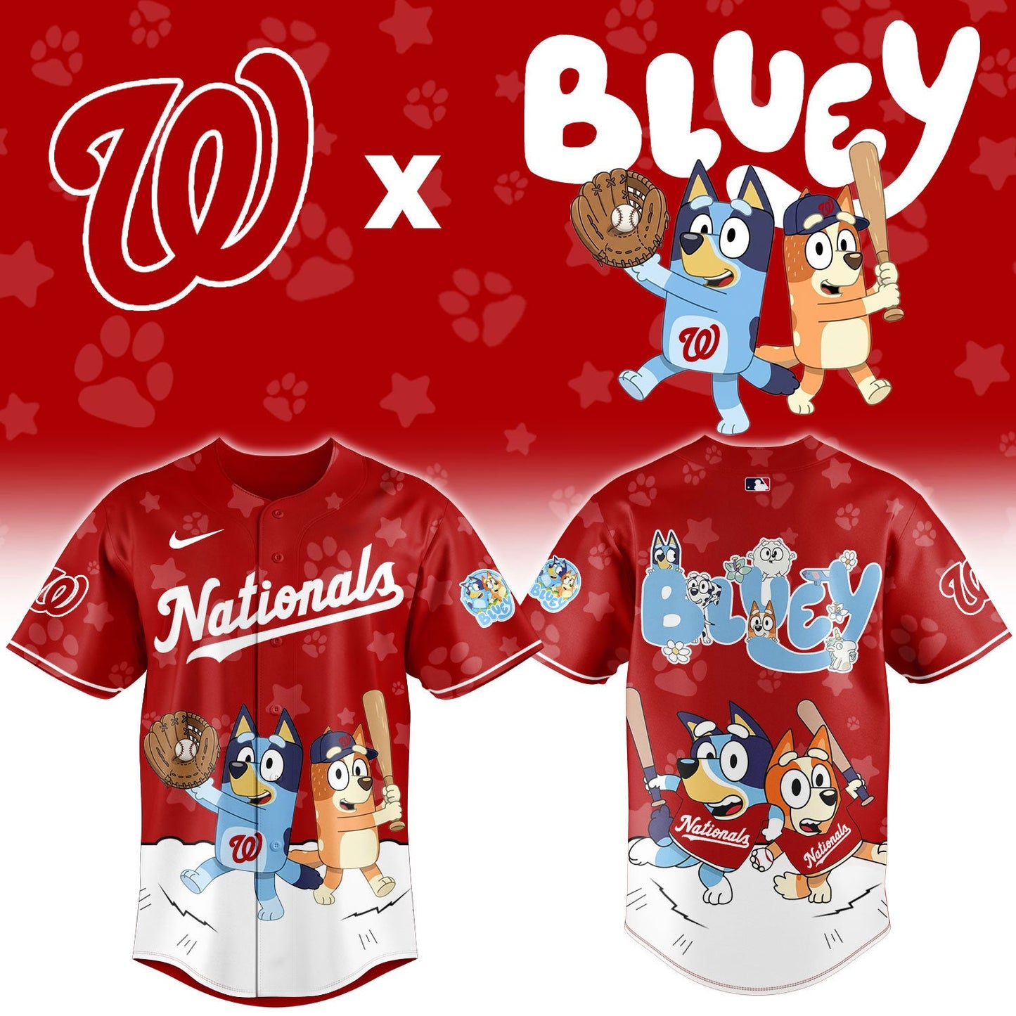 MLB x WAS Bluey Baseball Jersey HLP HLPHUONG