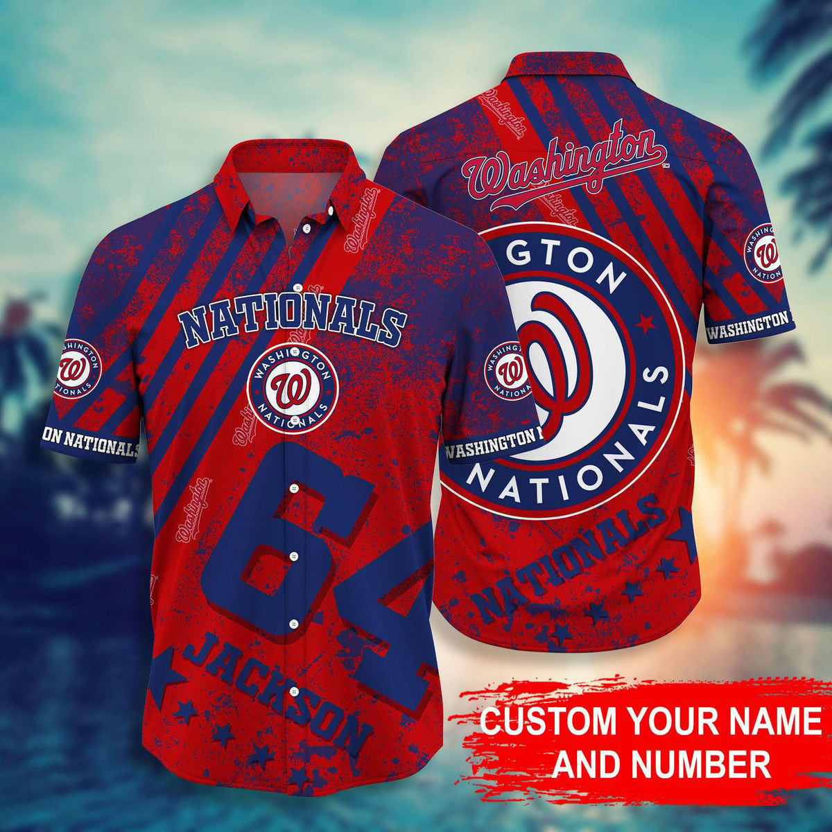 MLB x WAS Personalized Hawaiian Shirt HLP HLPHUONG