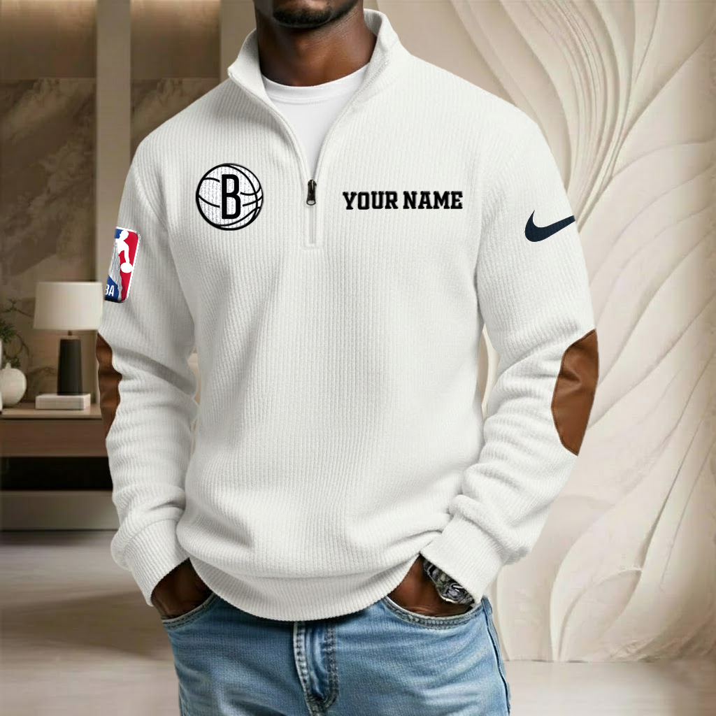 NBA x BRO Custom Name Stand Collar Half-zip Sweatshirt HLP HLPHUONG
