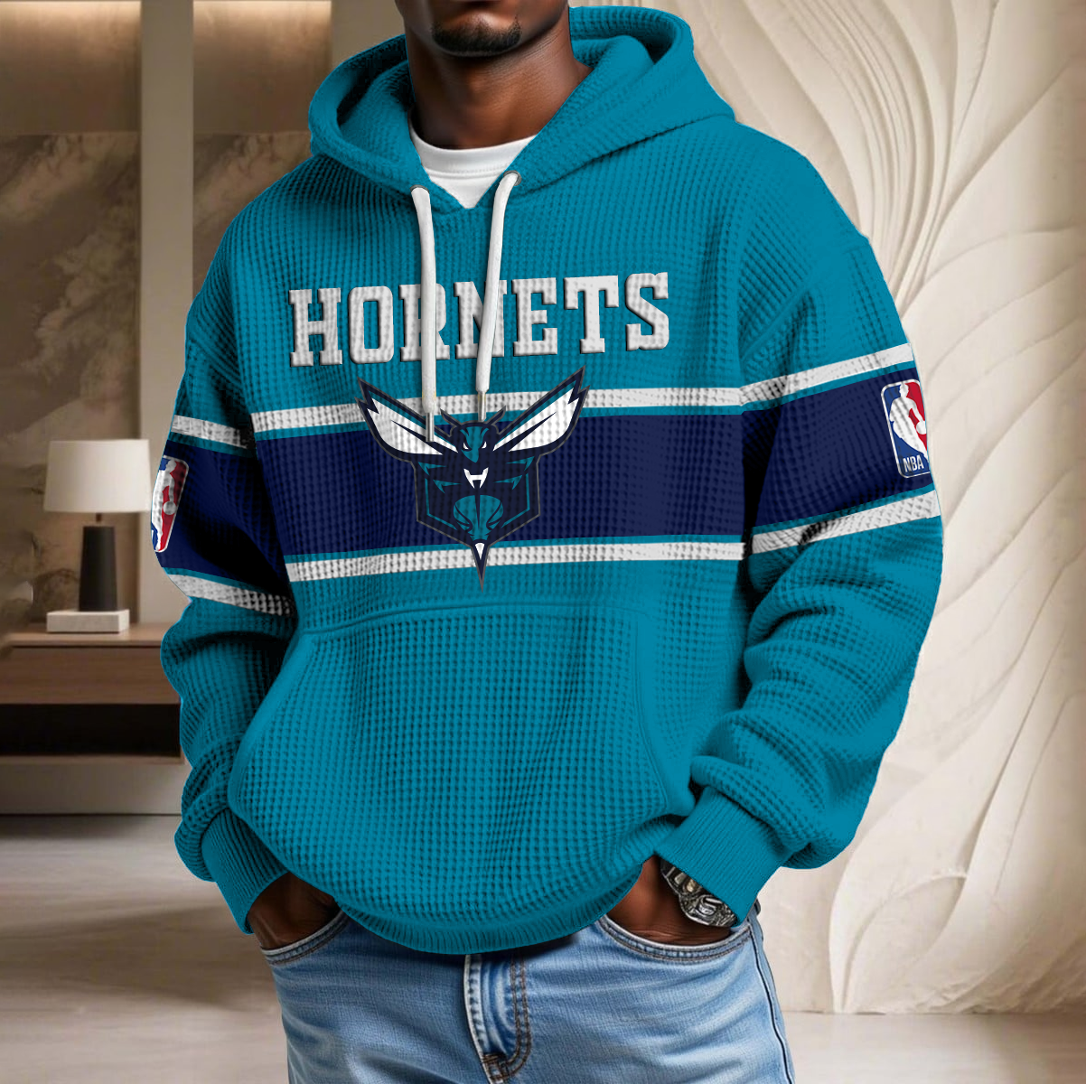 NBA x CHA Waffle Hoodie HLP HLPHUONG