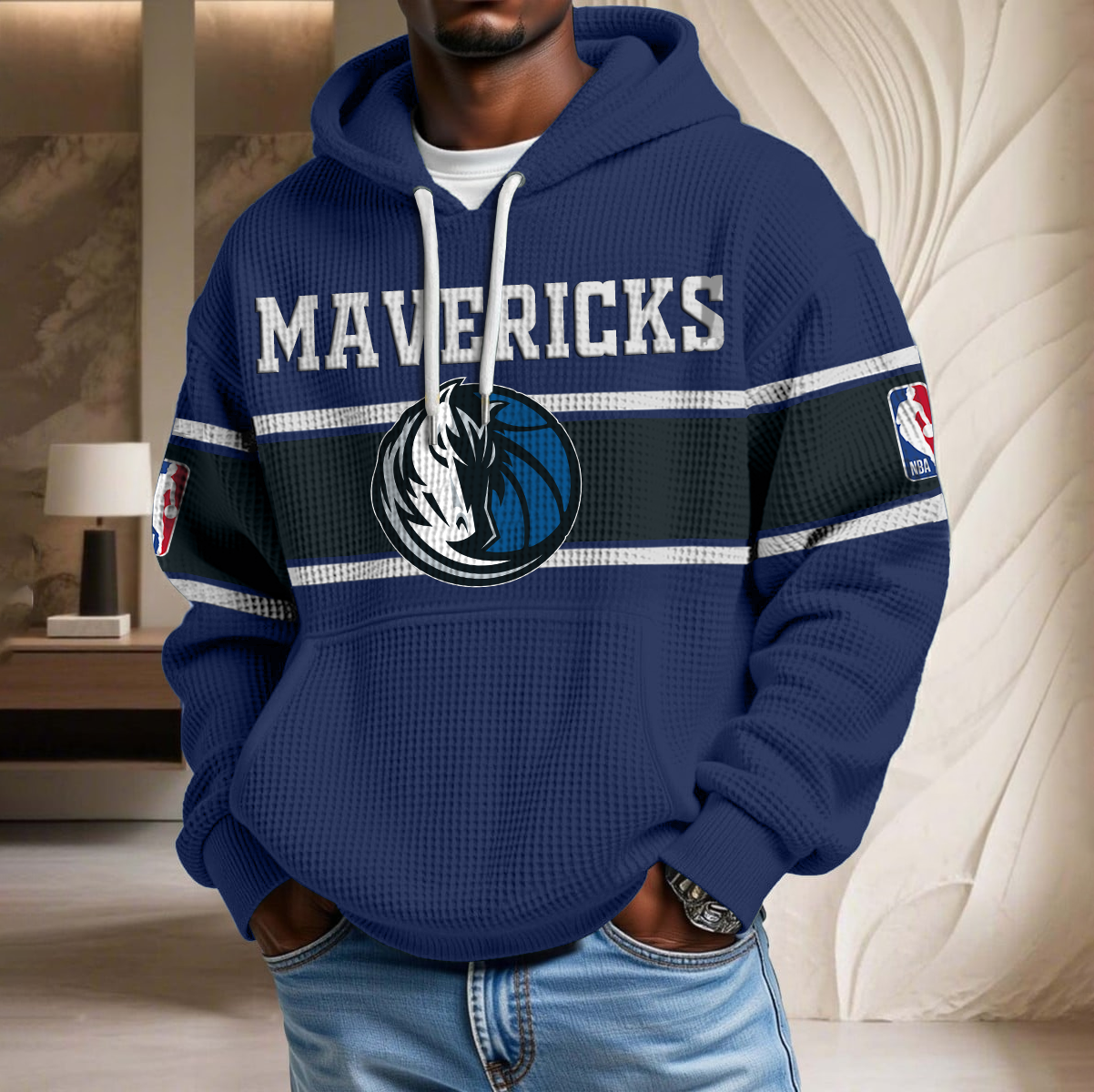 NBA x DAL Waffle Hoodie HLP HLPHUONG