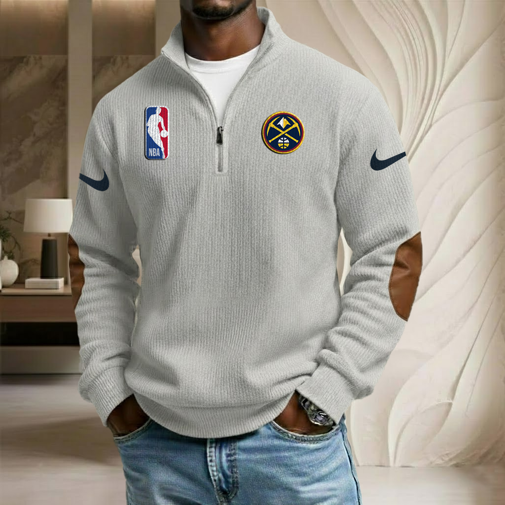 NBA x DEN Sport Team Stand Collar Half-zip Sweatshirt HLP HLPHUONG
