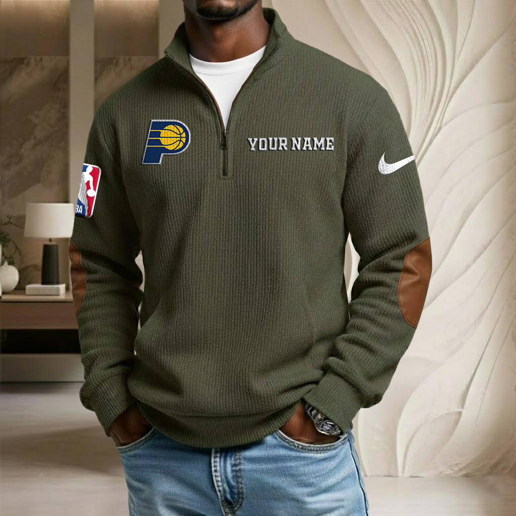 NBA x IND Custom Name Stand Collar Half-zip Sweatshirt HLP HLPHUONG