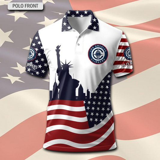 NBA x LAC America Premium Polo Shirt HLP LBN