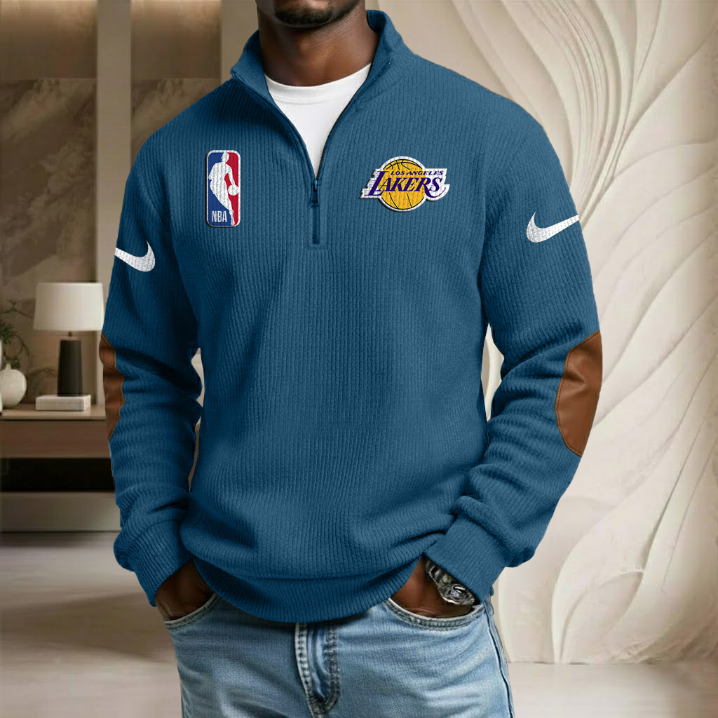 NBA x LAK Sport Team Stand Collar Half-zip Sweatshirt HLP HLPHUONG