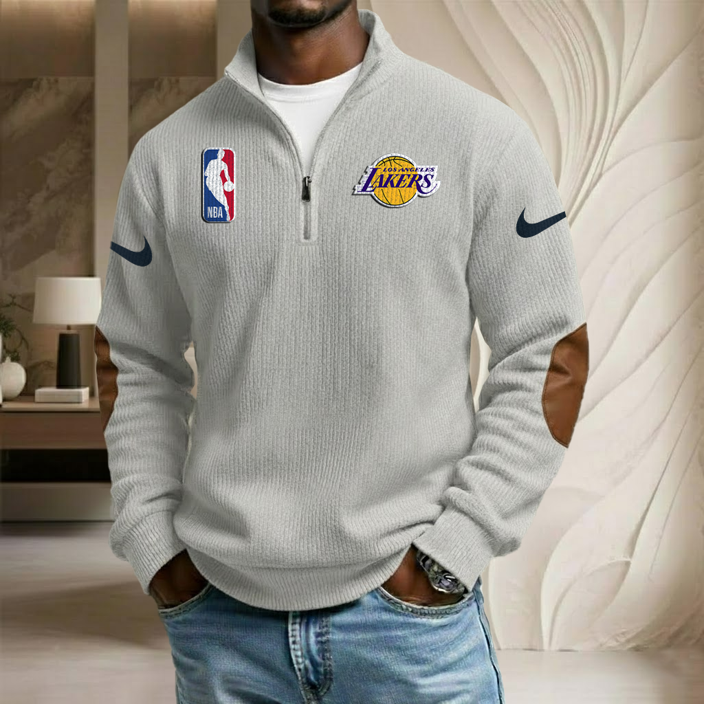 NBA x LAK Sport Team Stand Collar Half-zip Sweatshirt HLP HLPHUONG