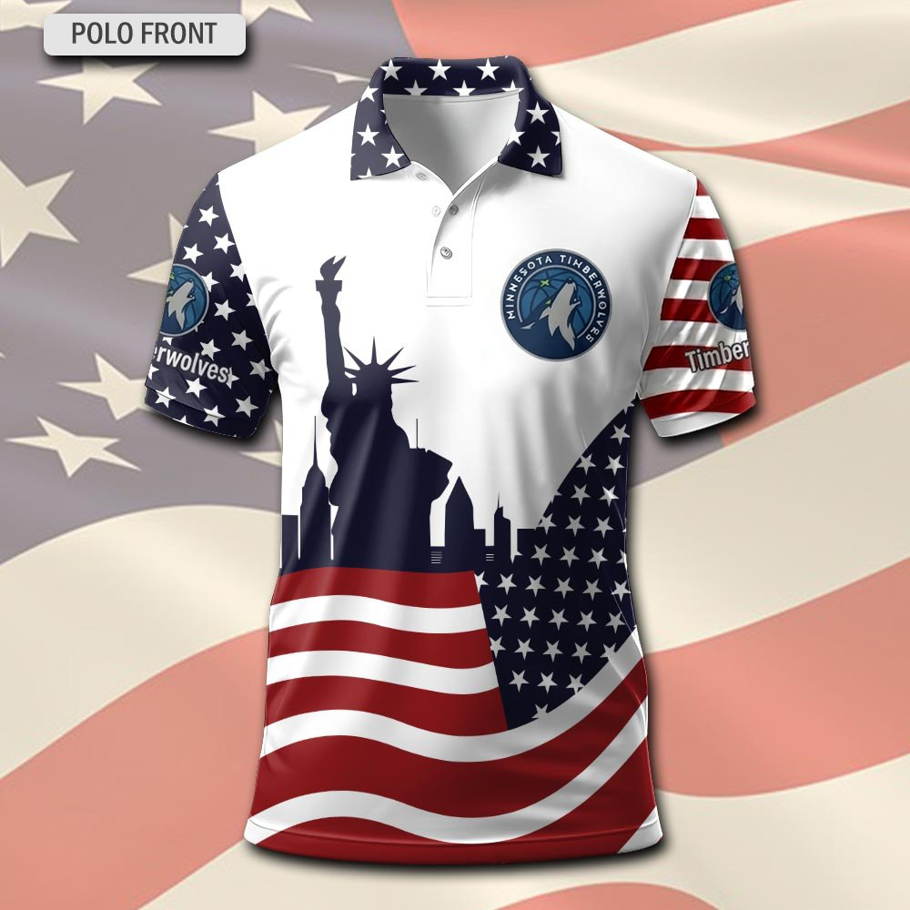 NBA x MIN America Premium Polo Shirt HLP LBN