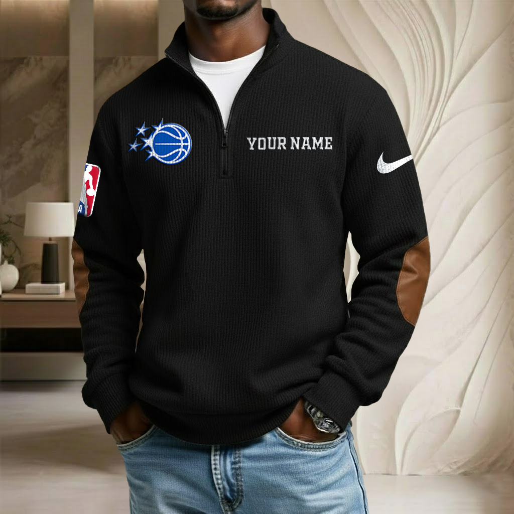 NBA x ORL Custom Name Stand Collar Half-zip Sweatshirt HLP HLPHUONG