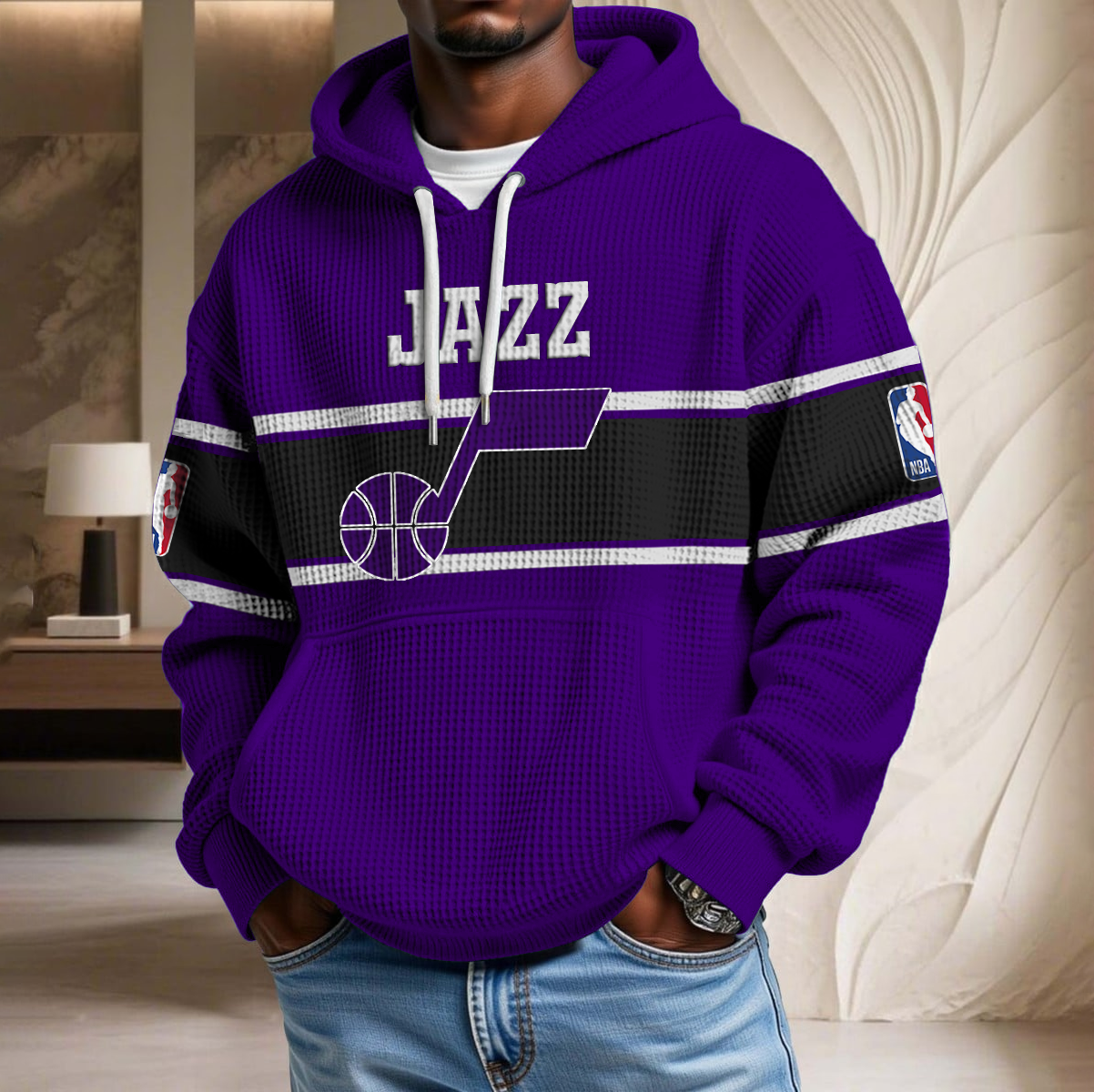 NBA x UTA Waffle Hoodie HLP HLPHUONG