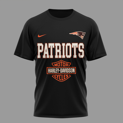 NE Premium NFL 122 Year Harley Davidson 3D Shirt 2603 DatND DVT