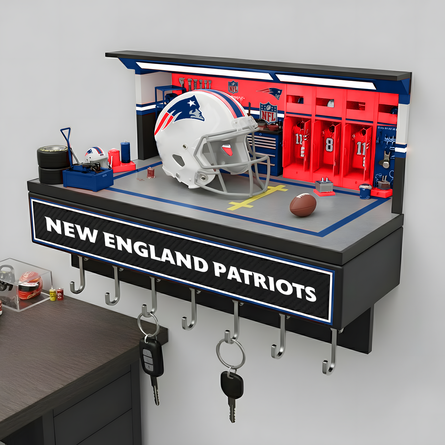 NE X NFL Decorative key holder in a sporty style NAK NHT