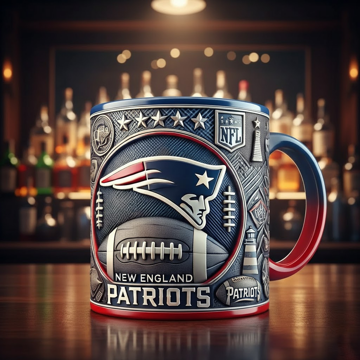 NE X NFL football team Mug Series- Limited Edition Collectible NAK NHT
