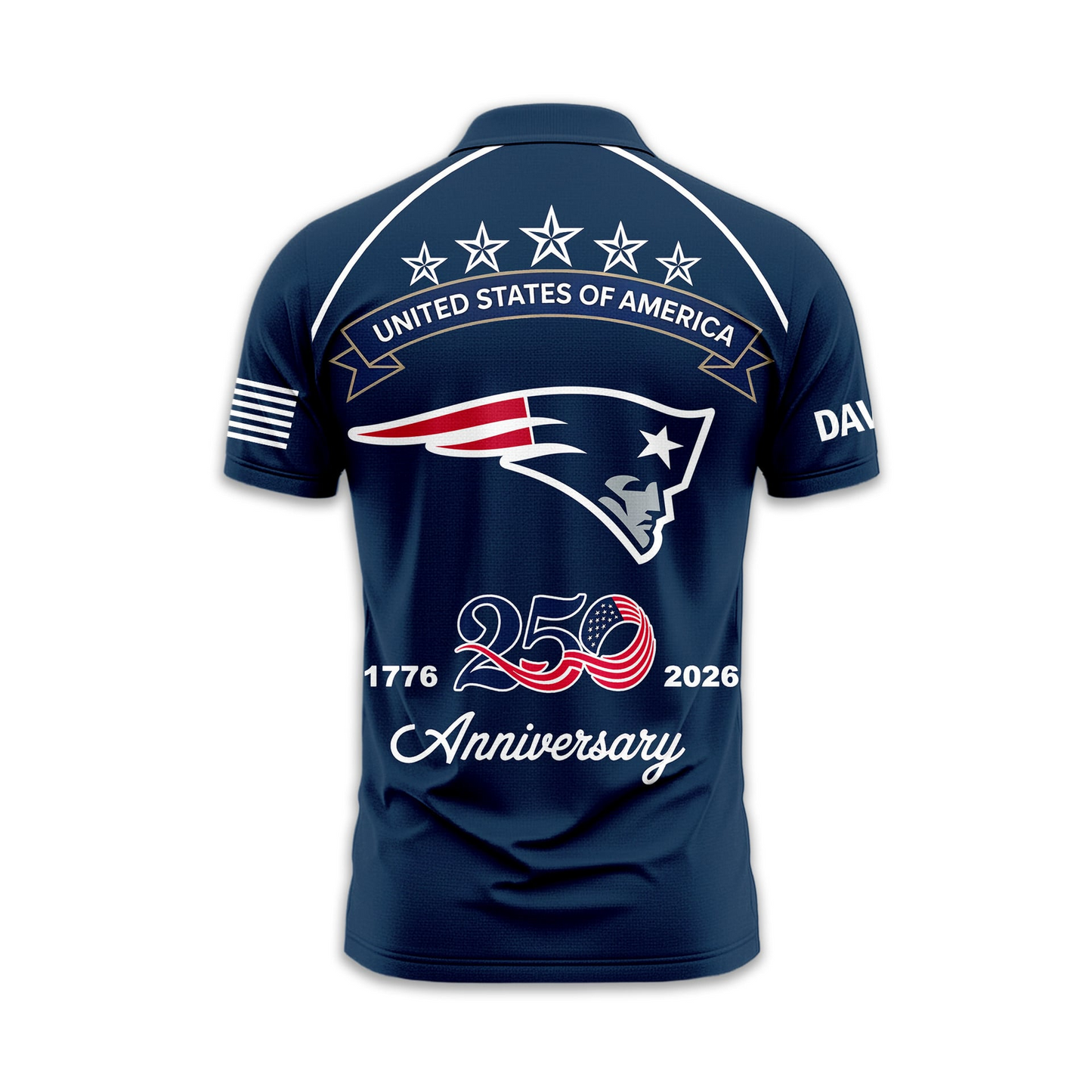 NEP Premium NFL American Semiquincentennial Polo Shirt DDT NTL