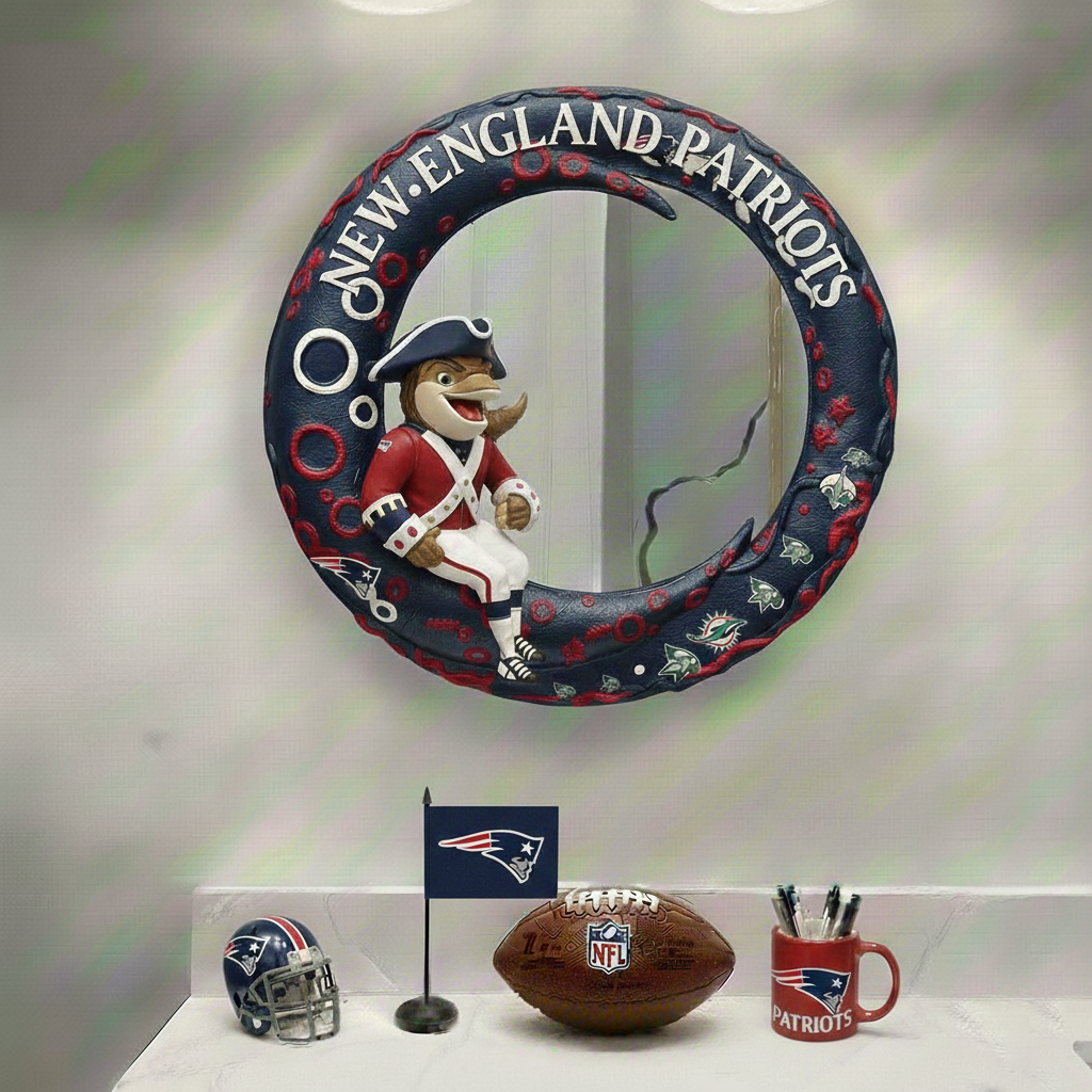 NEP x NFL Moonlit  Custom Shaped Mirror - Personalized Gifts NAK CTKT