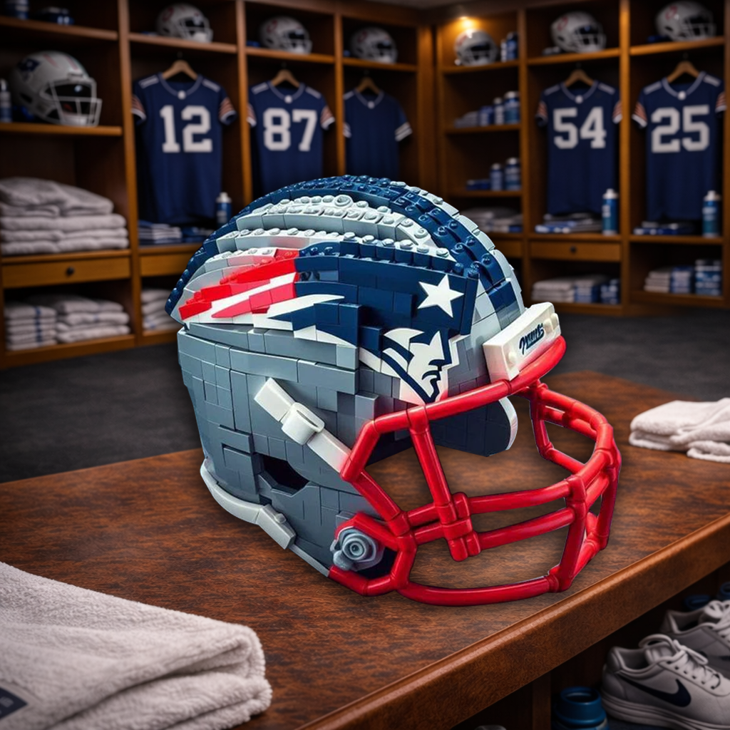 NEP x NFL Teams Helmets Armed With Lego-Like Blocks DDT CTND