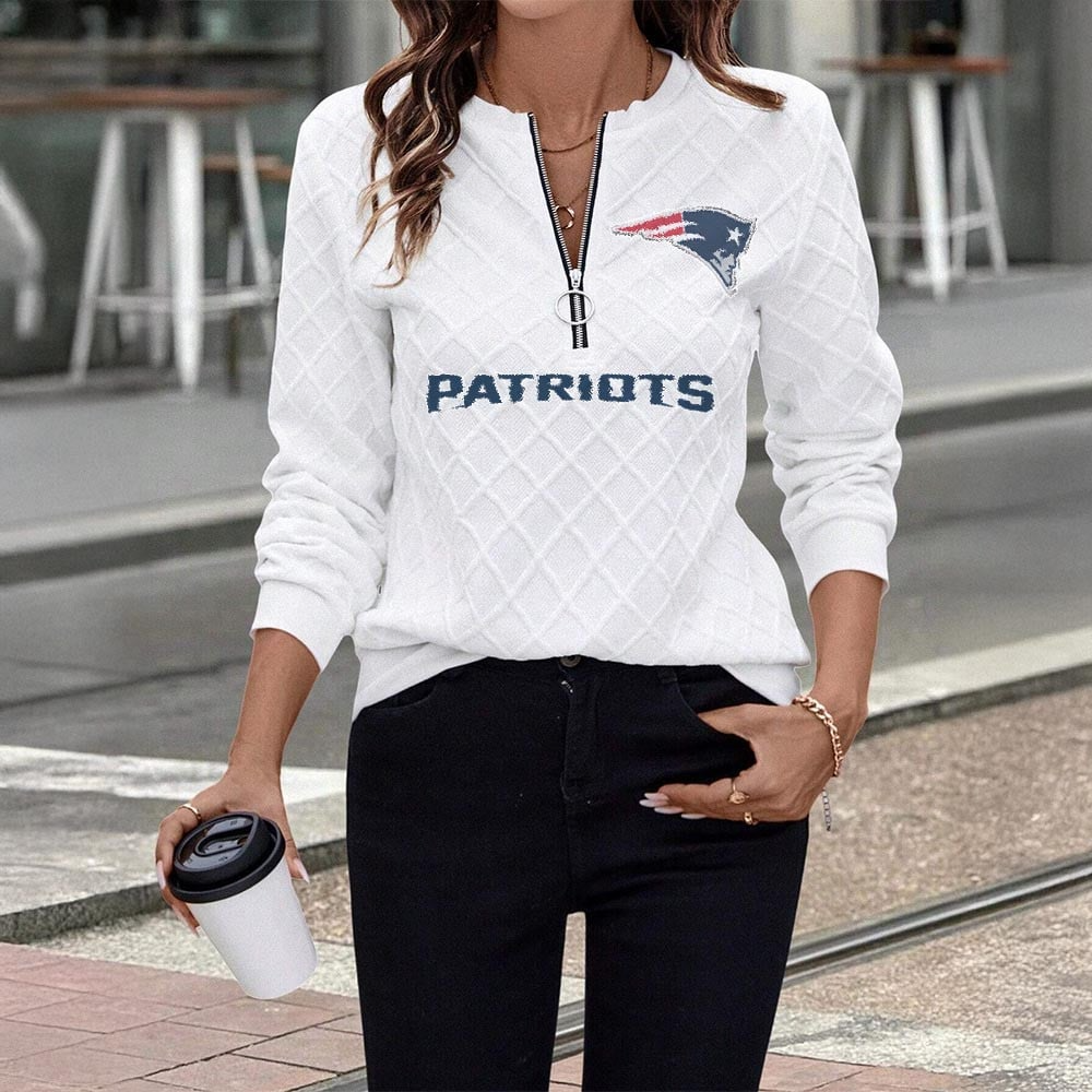 NEP x NFL Women's Knit Textured Fabric Zip Up Sweatshirt DDT CTND
