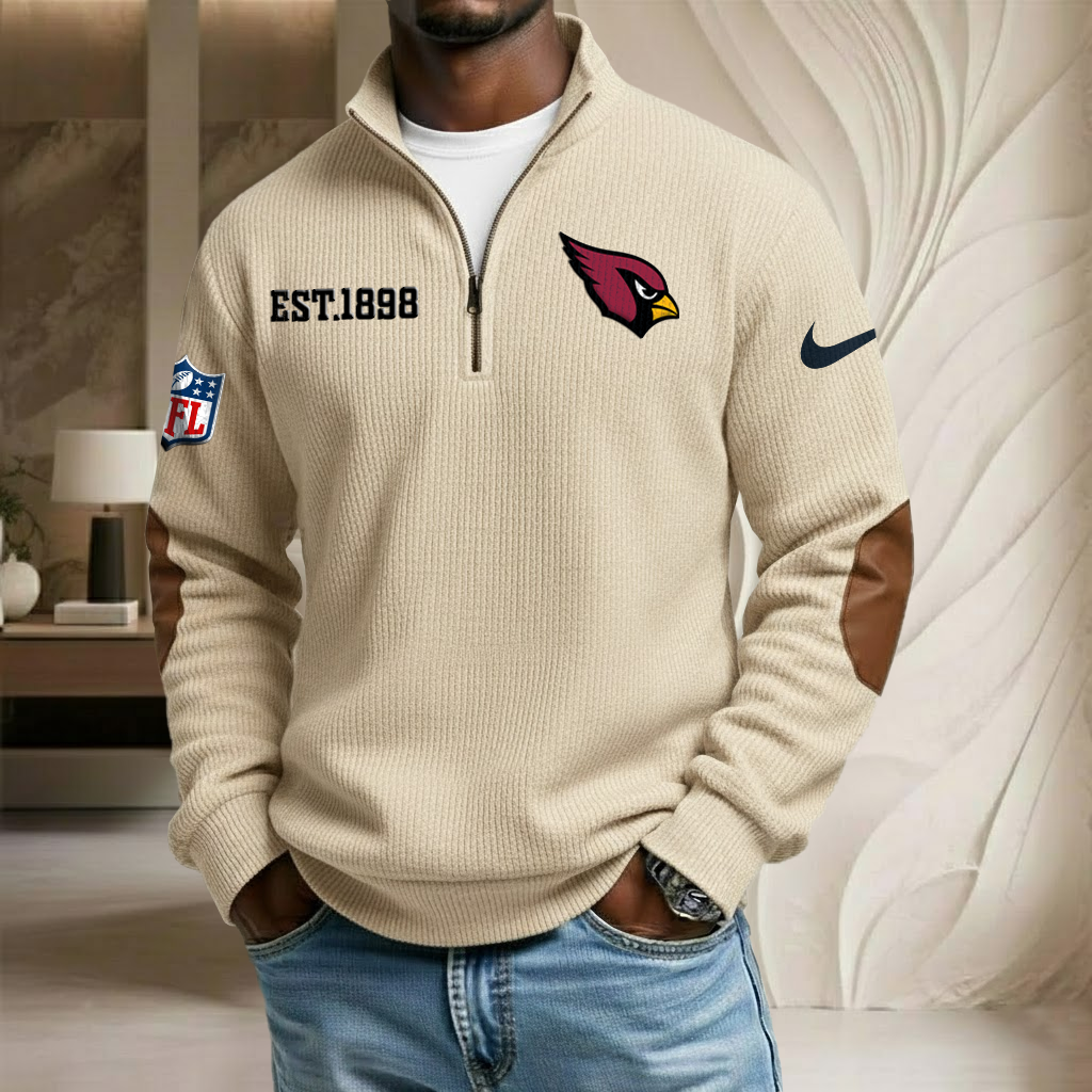 NFL x ARI EST Year Stand Collar Half-zip Sweatshirt HLP HLPHUONG