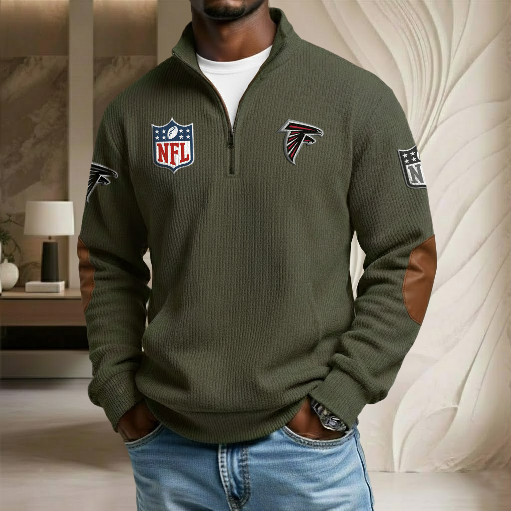 NFL x ATL Stand Collar Half-zip Sweatshirt HLP HLPHUONG