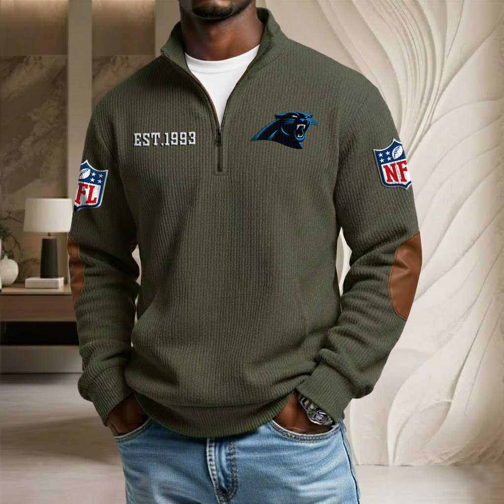 NFL x CAR EST Stand Collar Half-zip Sweatshirt HLP HLPHUONG