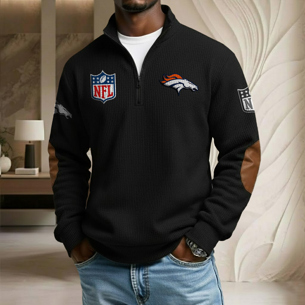 NFL x DEN Stand Collar Half-zip Sweatshirt HLP HLPHUONG