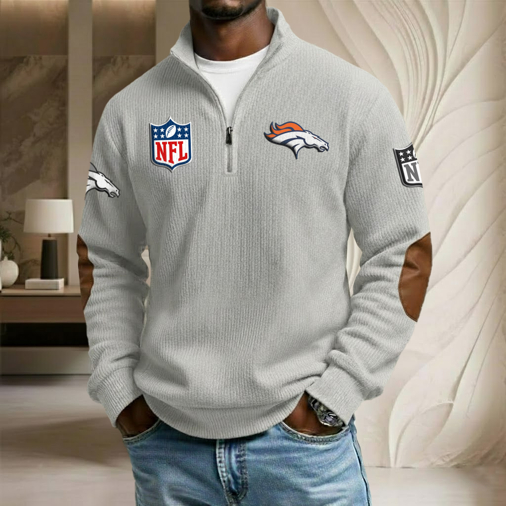 NFL x DEN Stand Collar Half-zip Sweatshirt HLP HLPHUONG