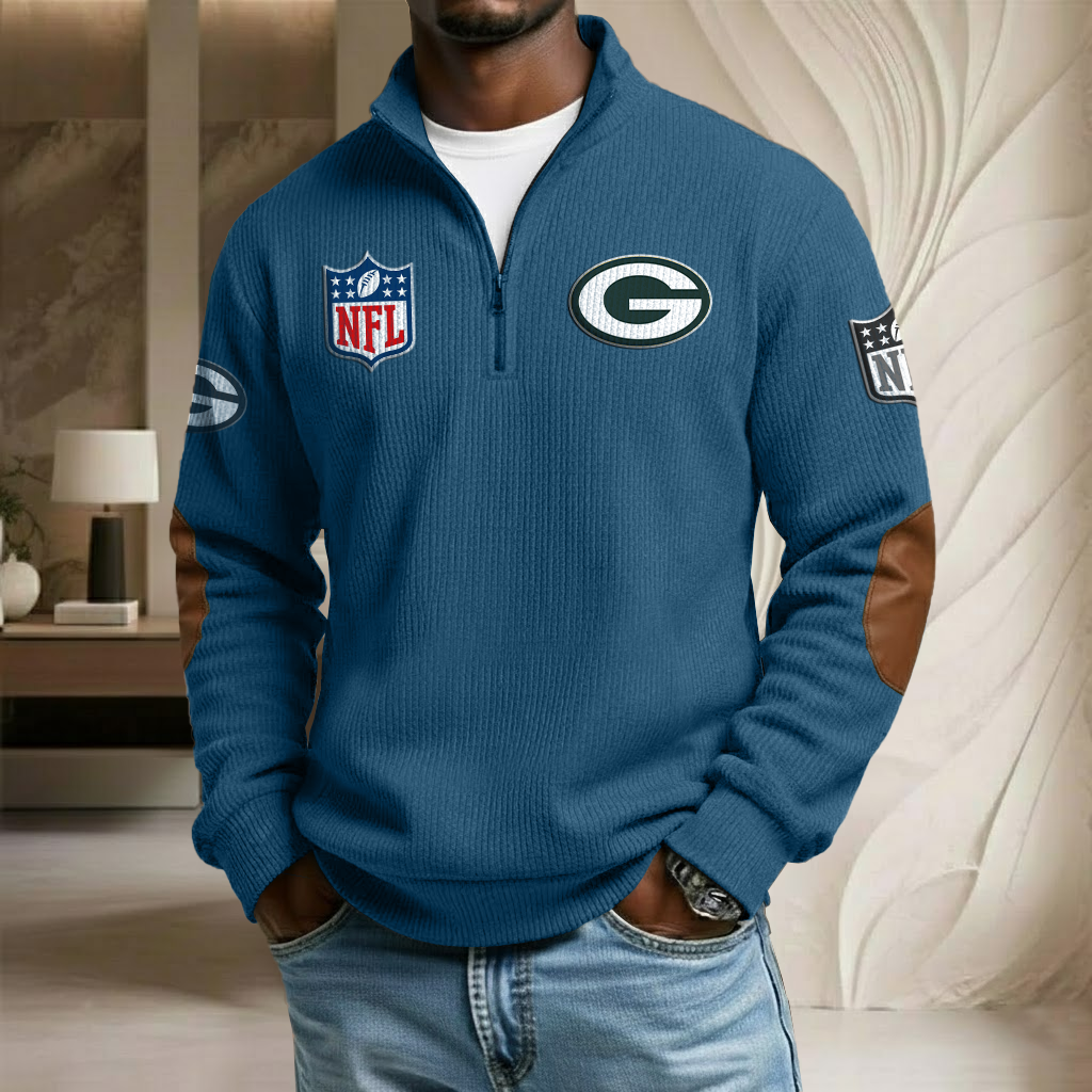 NFL x GB Stand Collar Half-zip Sweatshirt HLP HLPHUONG