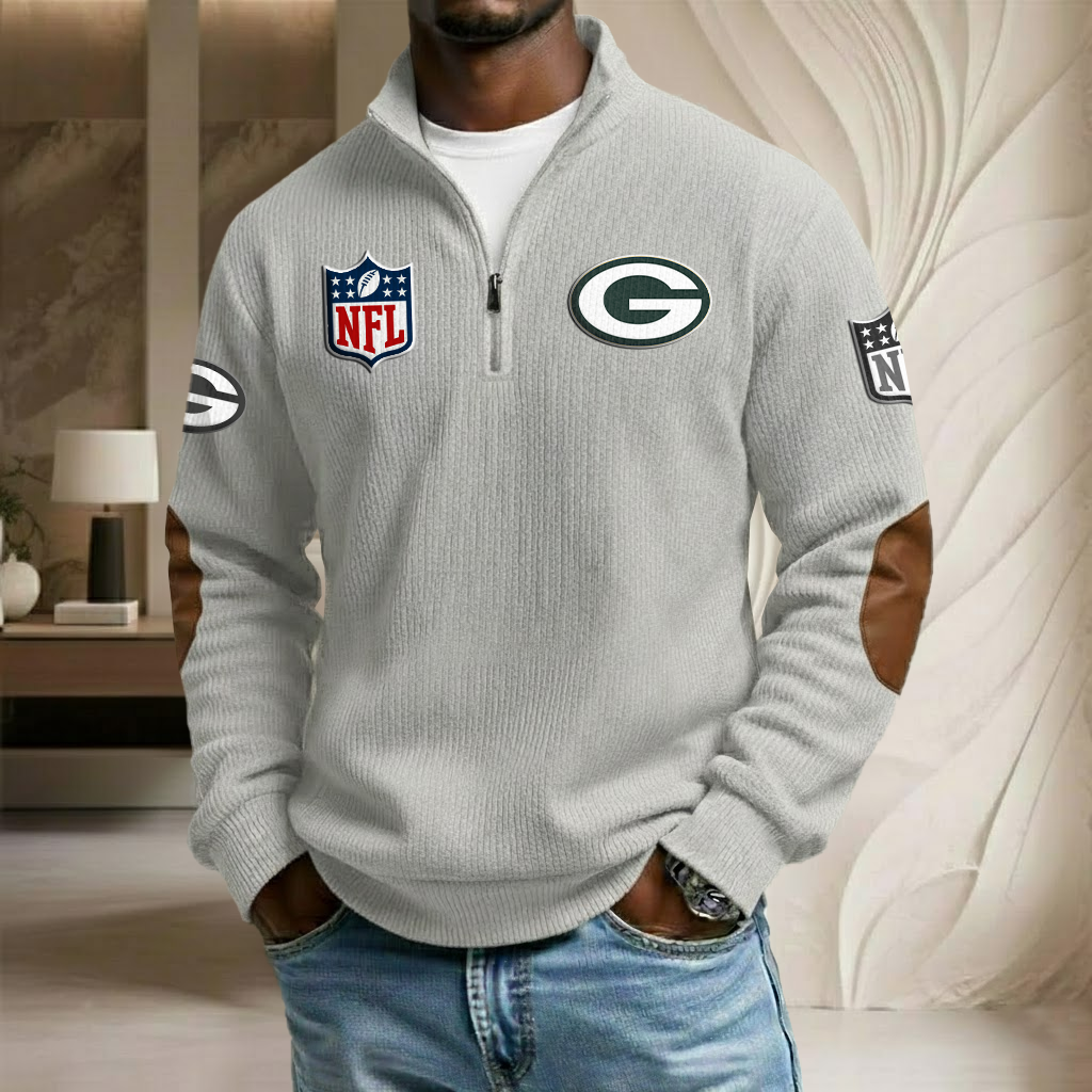 NFL x GB Stand Collar Half-zip Sweatshirt HLP HLPHUONG