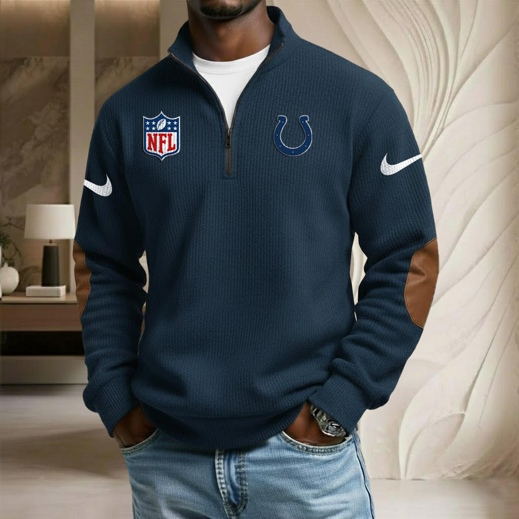 NFL x IND Sport Team Stand Collar Half-zip Sweatshirt HLP HLPHUONG