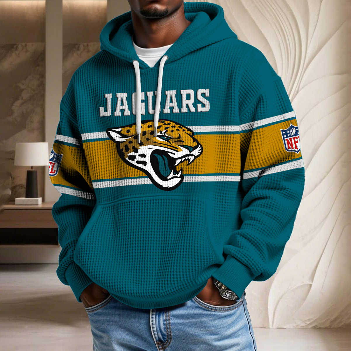 NFL x JAX Waffle Hoodie HLP HLPHUONG
