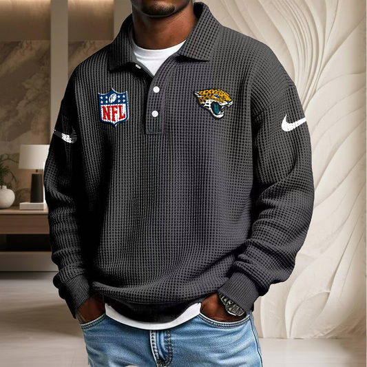 NFL x JAX Waffle Three Button Lapel Polo HLP HLPHUONG