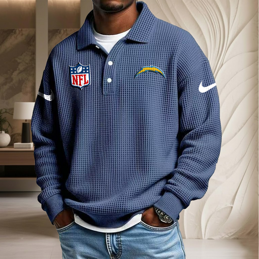 NFL x LAC Waffle Three Button Lapel Polo HLP HLPHUONG