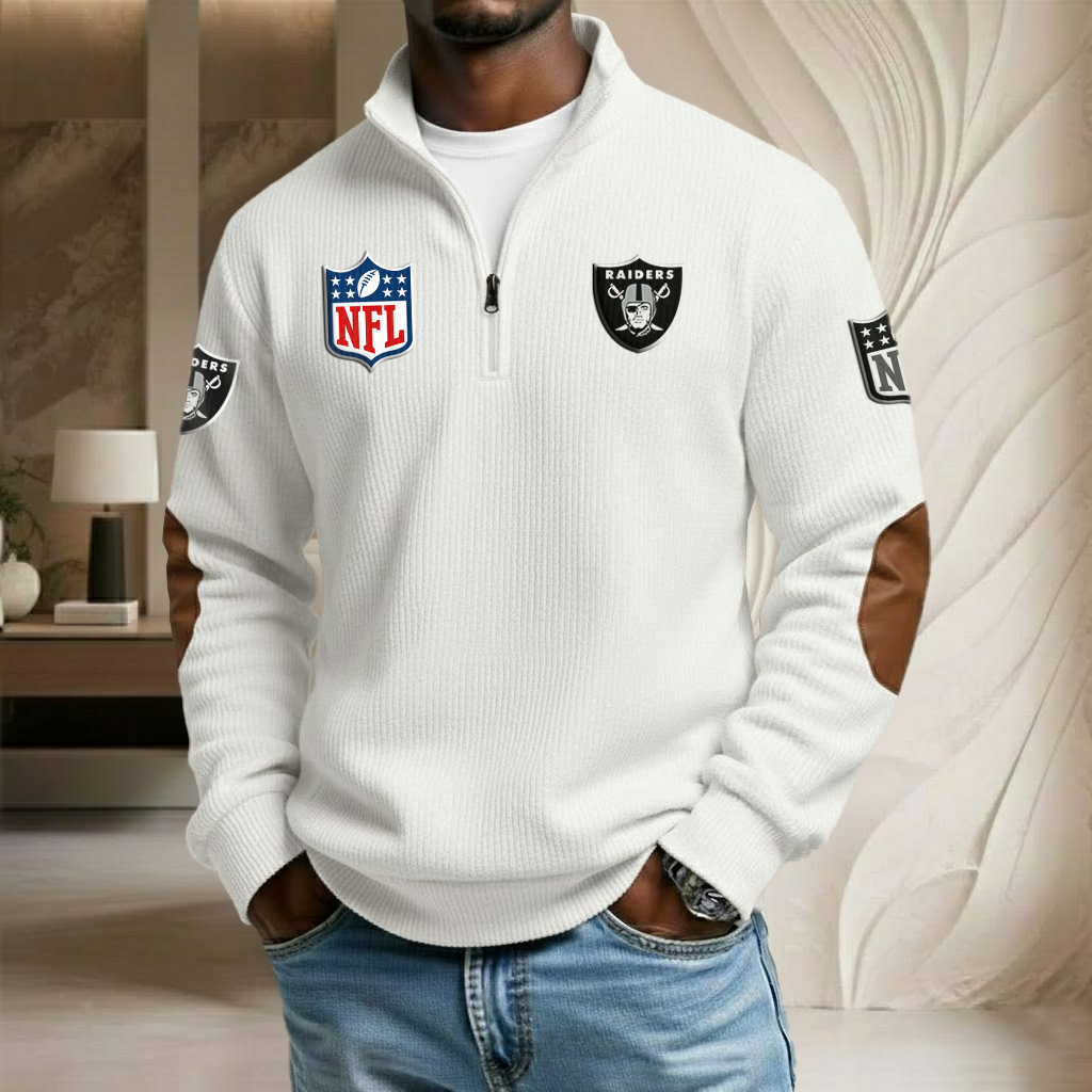 NFL x LV Stand Collar Half-zip Sweatshirt HLP HLPHUONG