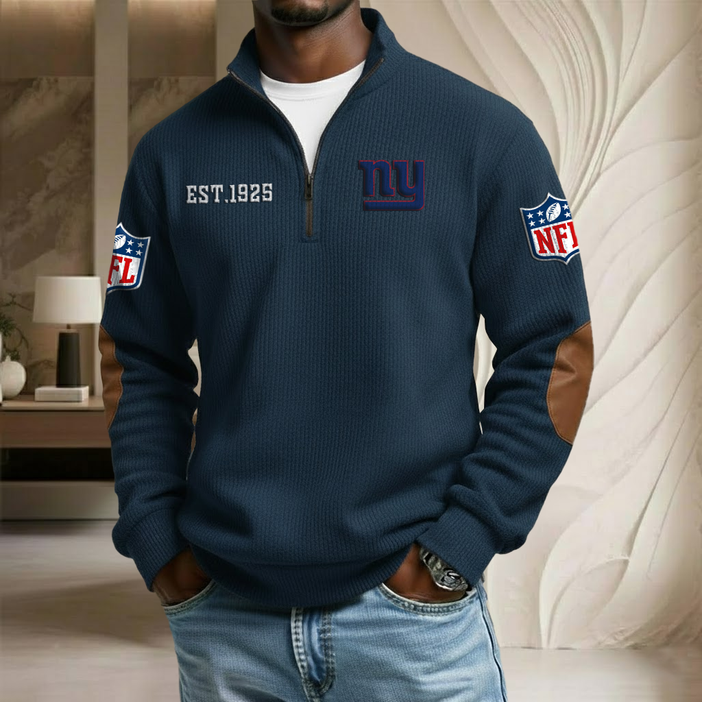 NFL x NYG EST Stand Collar Half-zip Sweatshirt HLP HLPHUONG