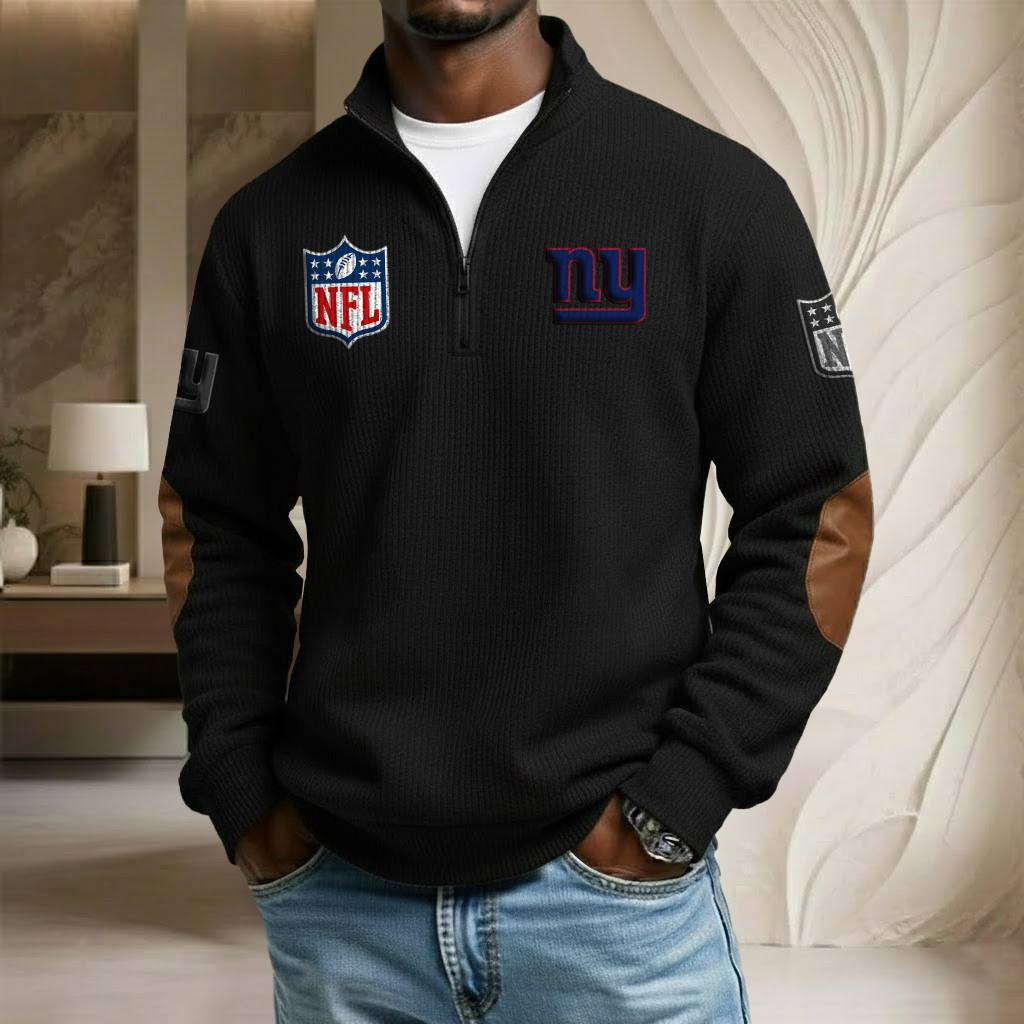 NFL x NYG Stand Collar Half-zip Sweatshirt HLP HLPHUONG
