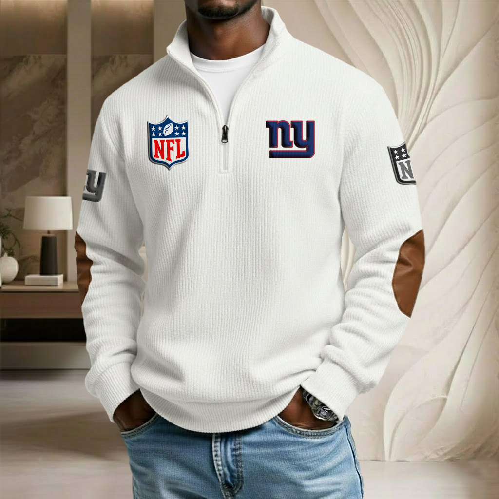 NFL x NYG Stand Collar Half-zip Sweatshirt HLP HLPHUONG