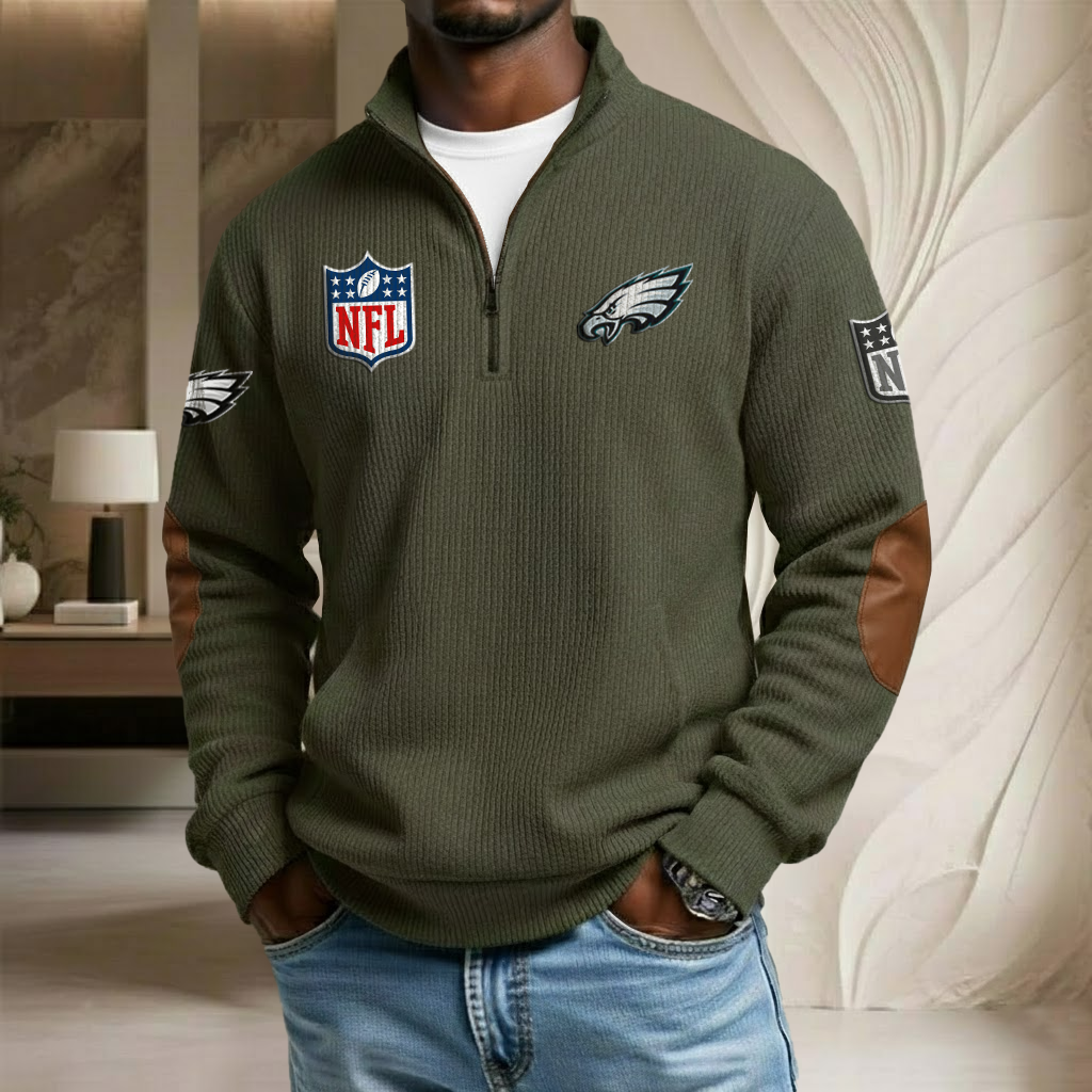 NFL x PHI Stand Collar Half-zip Sweatshirt HLP HLPHUONG