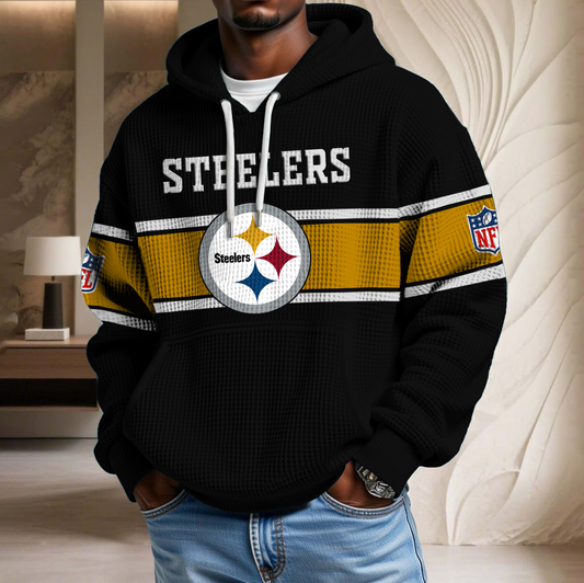 NFL x PIT Waffle Hoodie HLP HLPHUONG