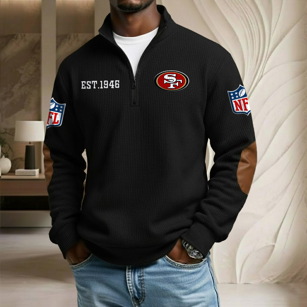 NFL x SF EST Stand Collar Half-zip Sweatshirt HLP HLPHUONG