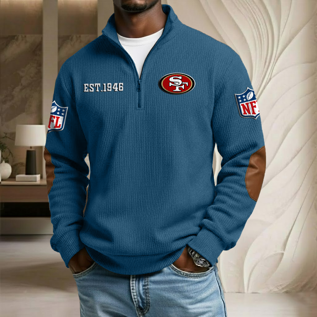 NFL x SF EST Stand Collar Half-zip Sweatshirt HLP HLPHUONG