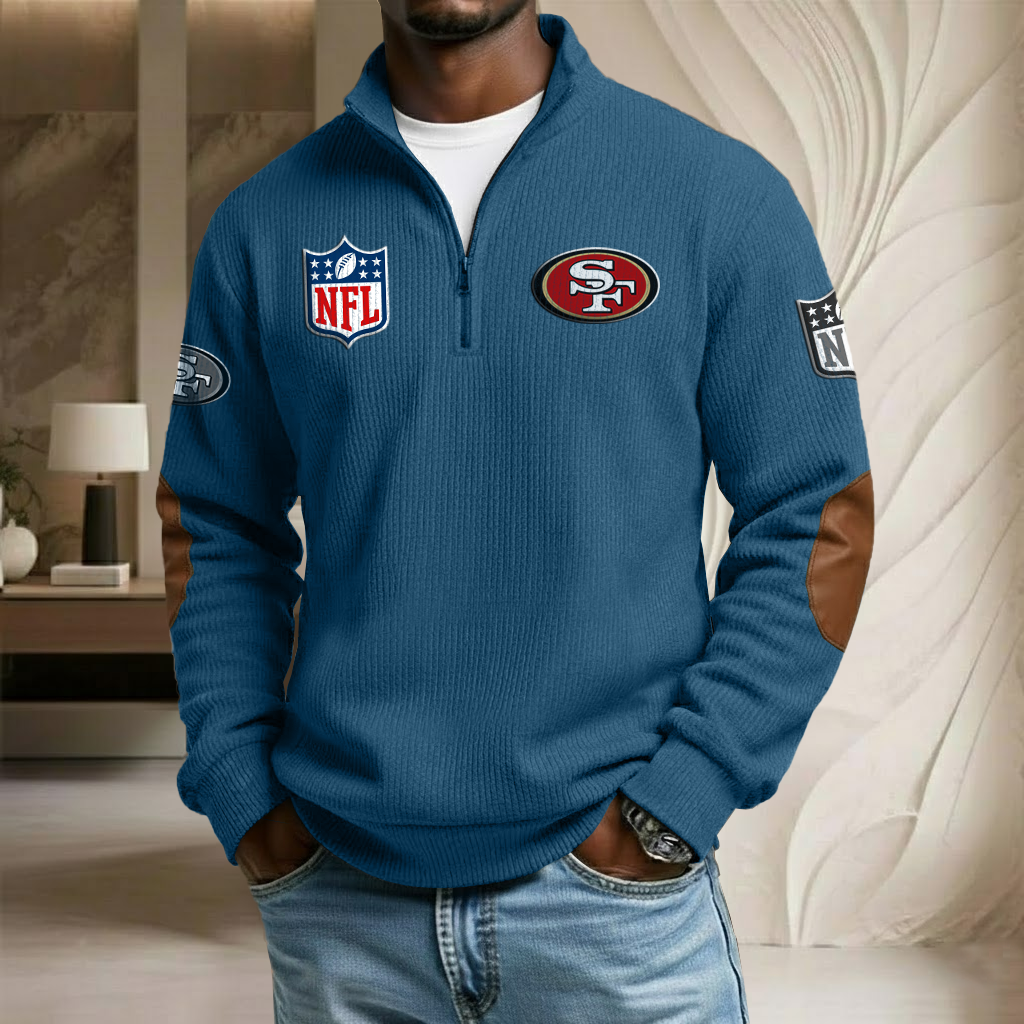 NFL x SF Stand Collar Half-zip Sweatshirt HLP HLPHUONG
