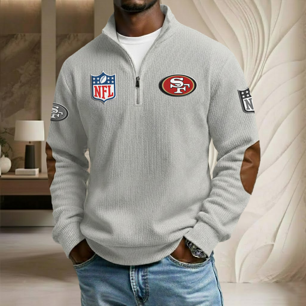 NFL x SF Stand Collar Half-zip Sweatshirt HLP HLPHUONG