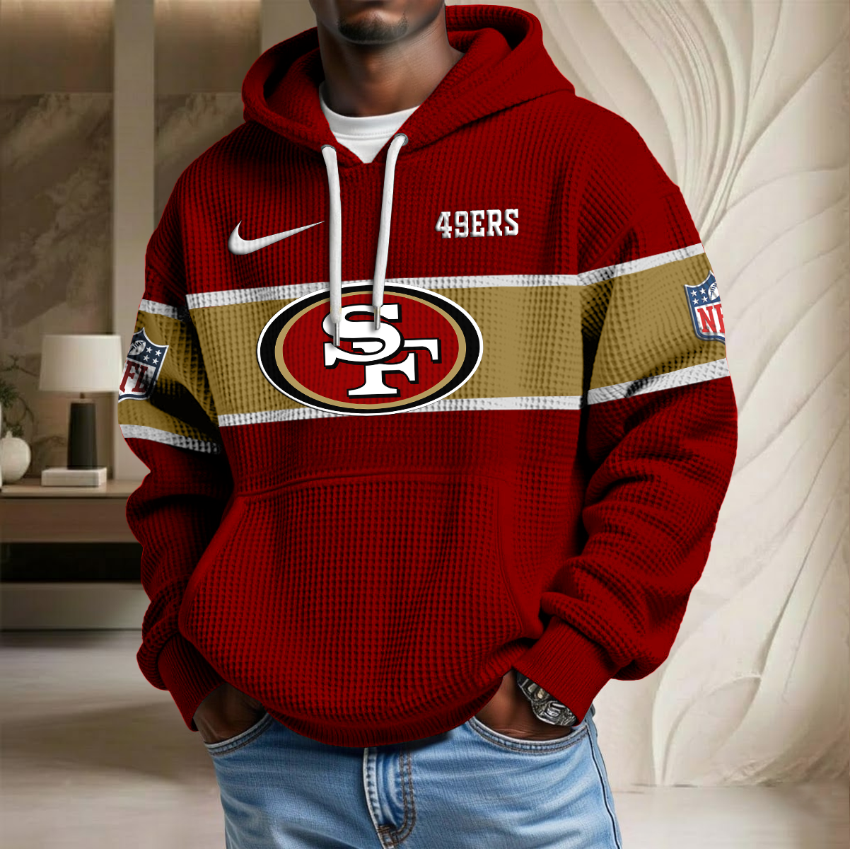 NFL x SF Team Waffle Hoodie HLP HLPHUONG