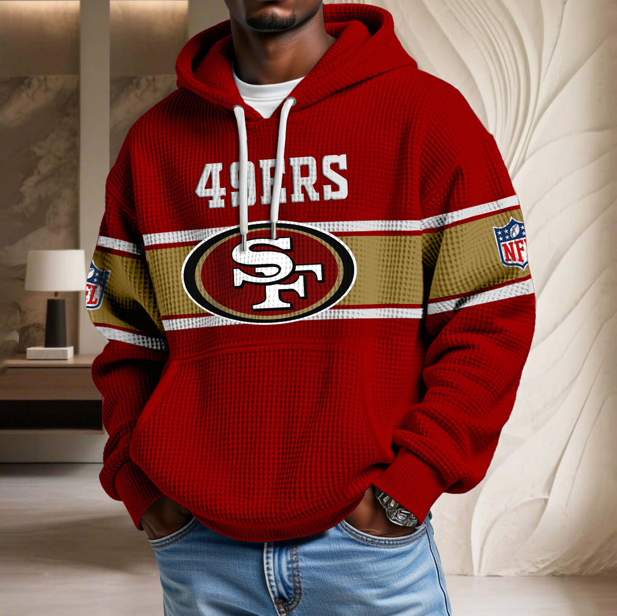 NFL x SF Waffle Hoodie HLP HLPHUONG