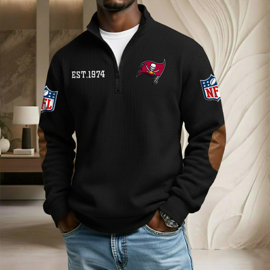 NFL x TB EST Stand Collar Half-zip Sweatshirt HLP HLPHUONG