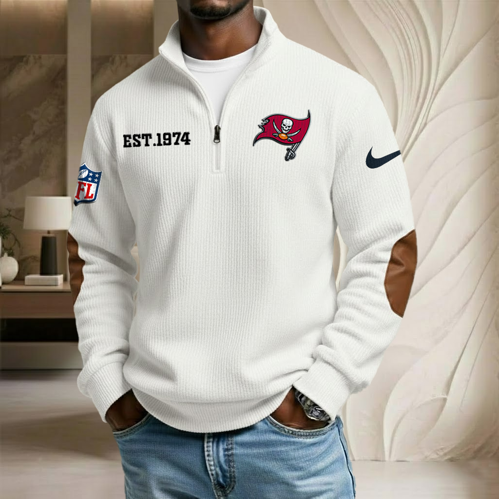 NFL x TB EST Year Stand Collar Half-zip Sweatshirt HLP HLPHUONG
